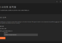 cPanel 에서 웹사이트 최적화